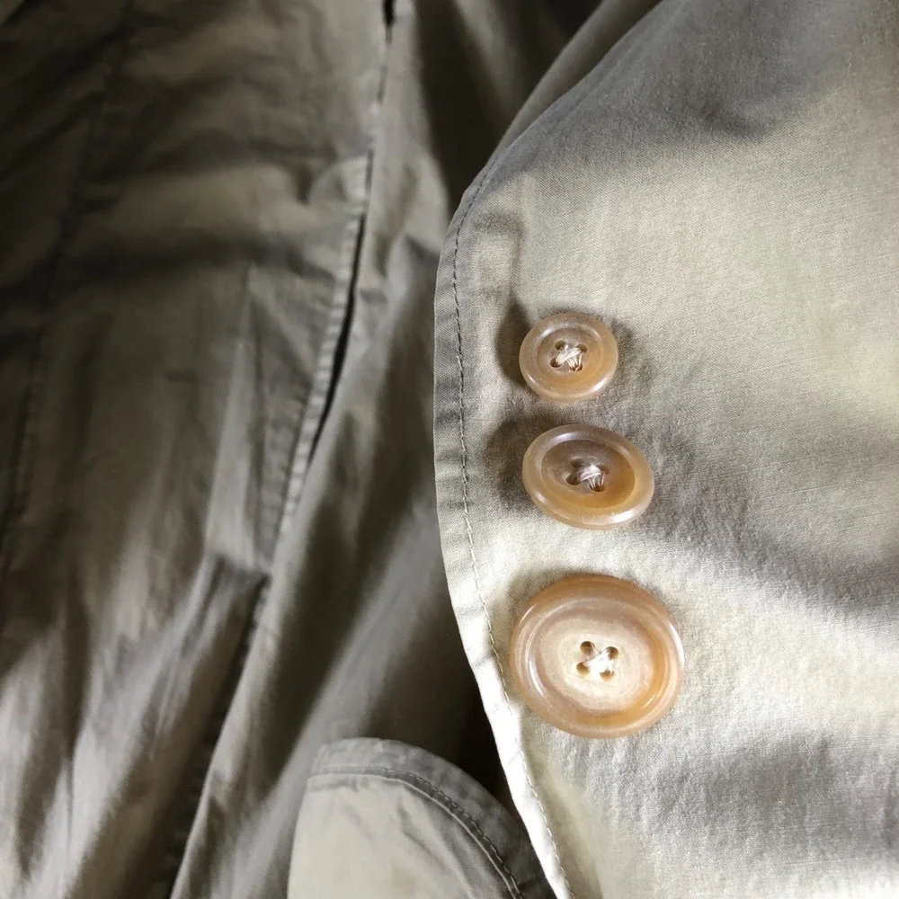 Vintage Polo Ralph Lauren Trench Coat Men Large Beige Double Breasted Belted 90s
